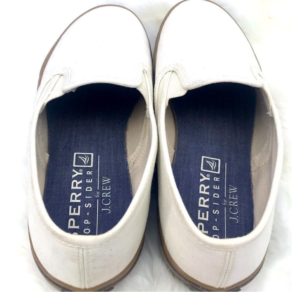 Sperry Top- Sider For J. Crew Cream Slip On Deck … - image 5